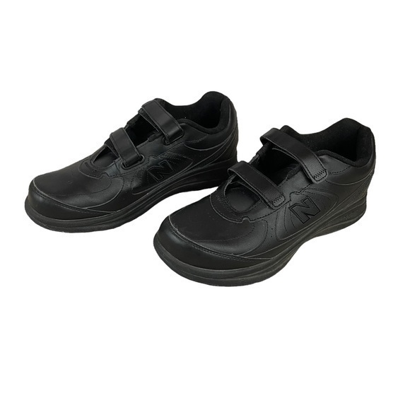 New Balance Other - New Balance 577 MW577VK Black Leather Hook Loop DSL-2 Walking Shoes Men's 11 D